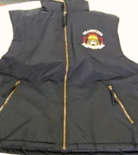 Black quilted vest