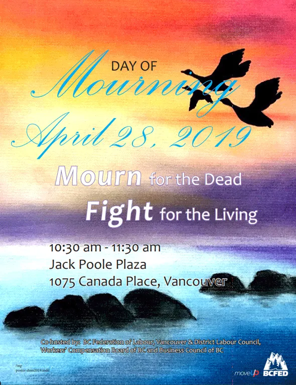 BCFED : National Day of Mourning