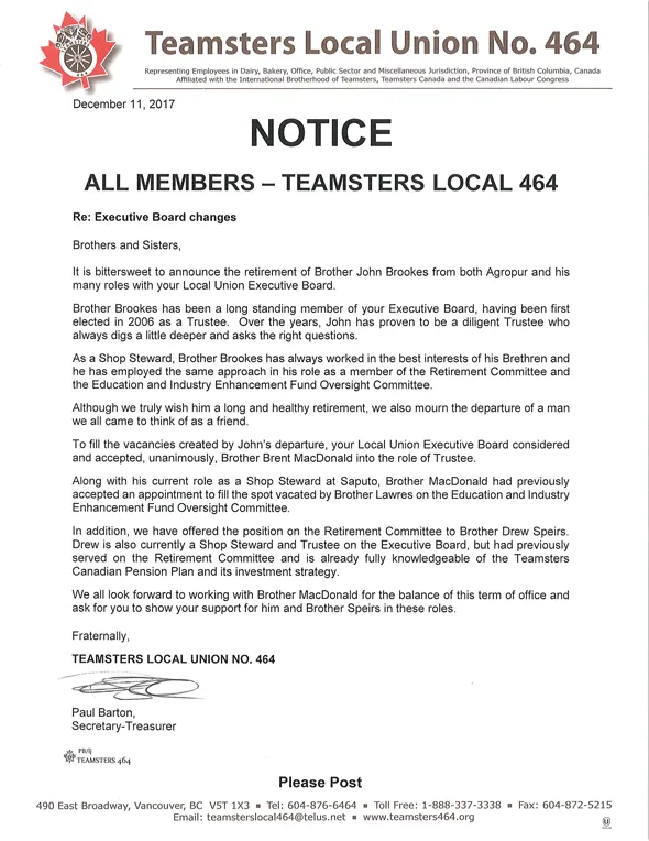 notice all members
