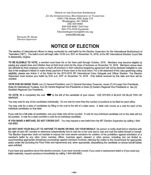 Election Notice